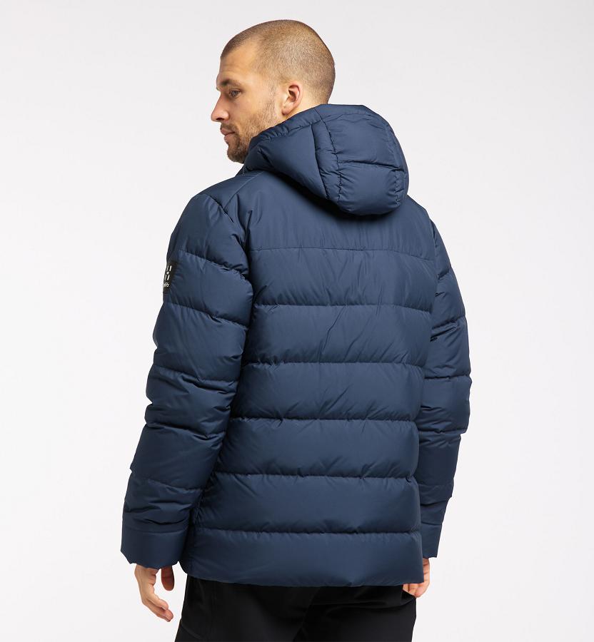 Haglöfs Mens Näs Down Jacket Dark Blue New Zealand 49128BUAW